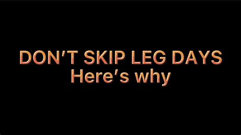 Heres Why You Should Stop Skipping Leg Days Shorts Youtube