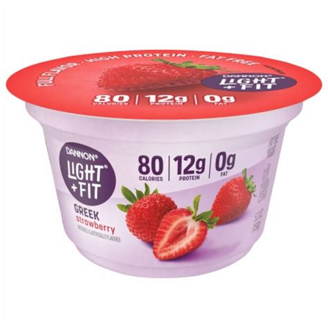Light And Fit Strawberry Nonfat Greek Yogurt Cups 53 Oz Qfc