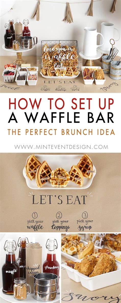 How To Set Up A Waffle Bar — Mint Event Design