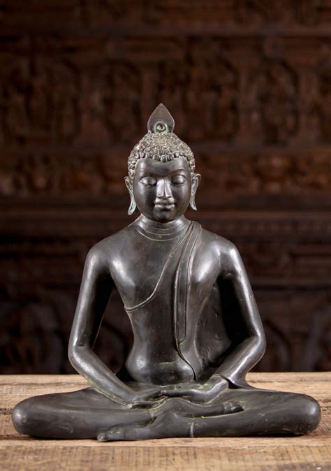Sold Brass Meditating Sri Lankan Buddha Statue 135 125t105 Hindu