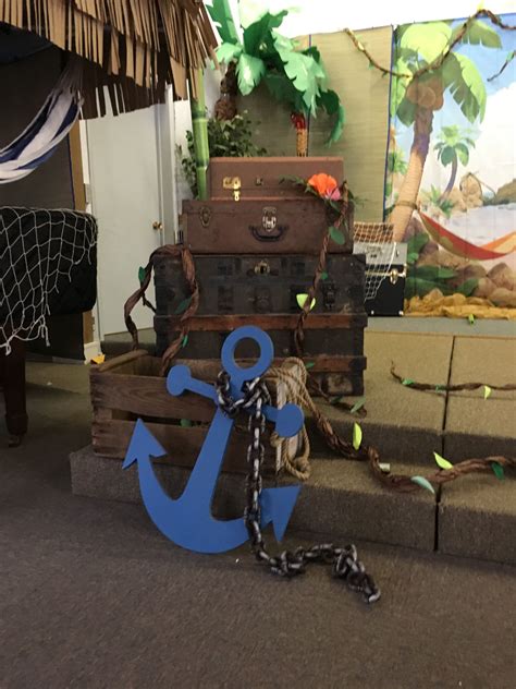 Shipwrecked Vbs Stage Detail Vbs Themes Jungle Decorations Island