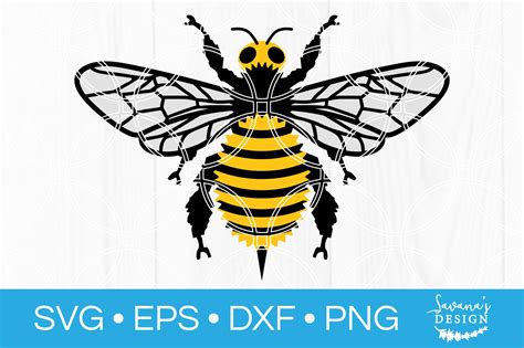 Bee SVG Honeybee Cut File Bumblebee DXF Bumble Honey SVG 255157 Cut