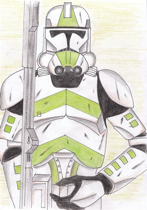 Clone Trooper On Guard By Funtimes On Deviantart