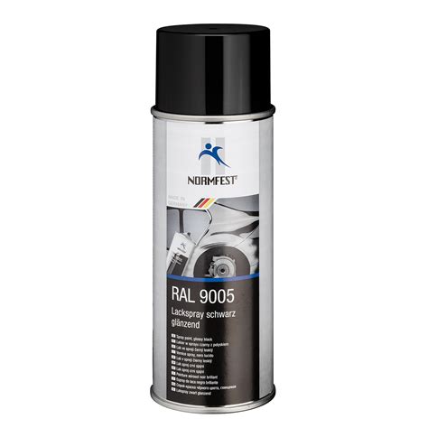 Spray Peinture RAL 9005 En Noir Brillant 400ml
