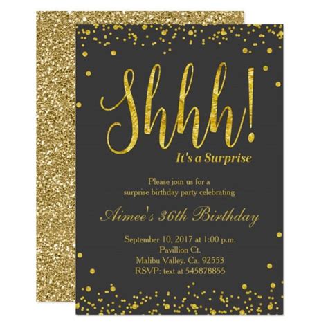 Create your own Invitation | Zazzle.com | Surprise birthday party
