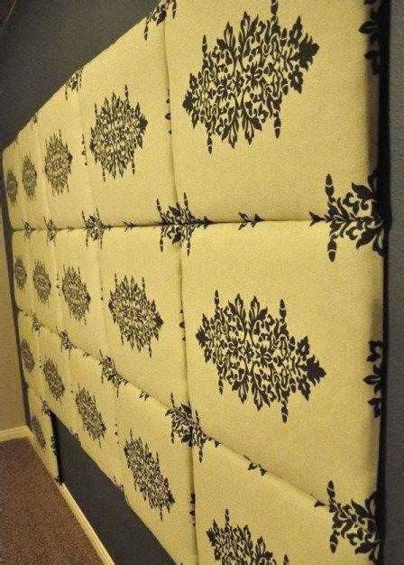 First, construct the mattress frame and cabinet out of plywood boards and wooden blocks. Break out the tool kit! 11 D-I-Y headboards | Fabric headboard, Diy headboards, Diy headboard