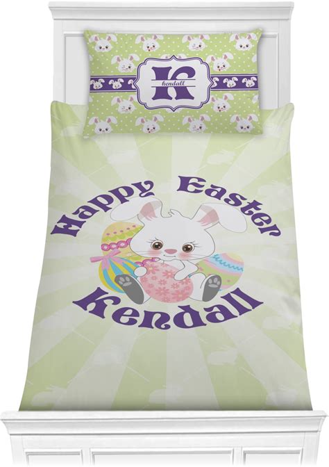 Easter Bunny Comforter Set Twin Personalized Youcustomizeit