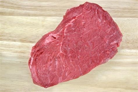Raw Beef Homemade Farm Organic Bio Meat Strip Fillet Steak Stock Photo