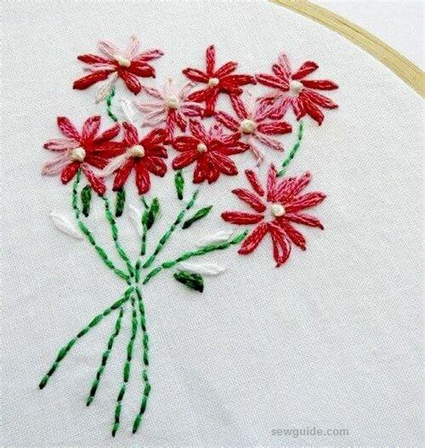10 super easy Flower Embroidery Designs - Sew Guide