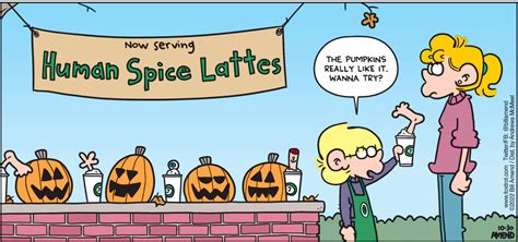 Spicing Things Up Halloween Pumpkin Spice Latte Foxtrot Comics