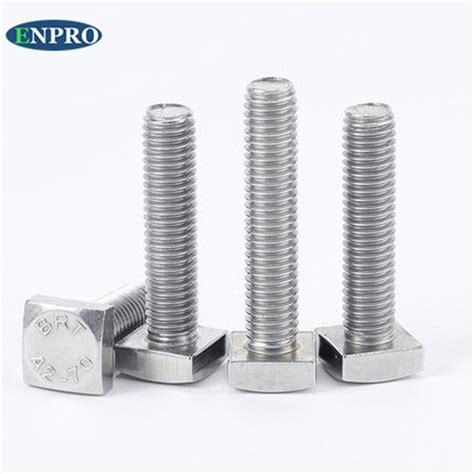 Factory Stainless Steel Flat Flat Square Head Machine Bolts Screw