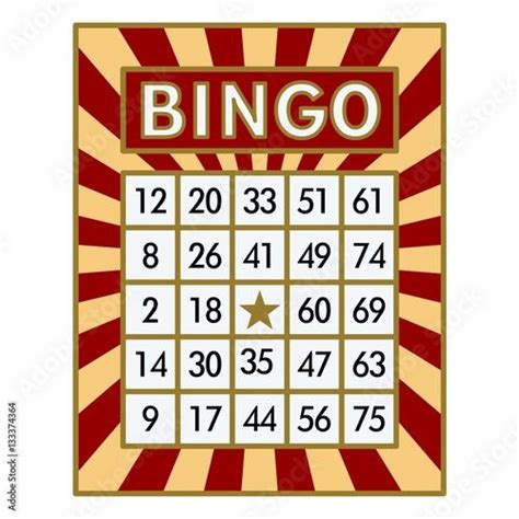 Bingo Card Red Bingo Cards Bingo Cards
