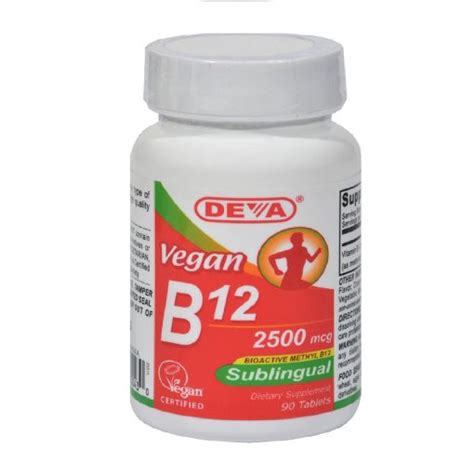 Deva Vegan Vitamin B 12 2500 Mcg 90 Tablets Carlo Pacific