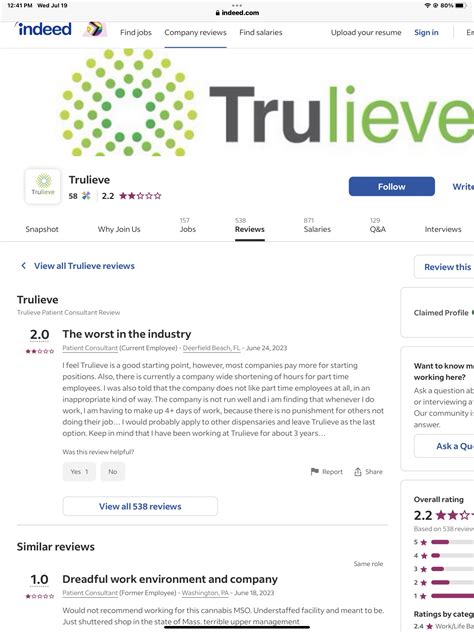 Employees like Trulieve even Less than Customers. : r/Trulieve