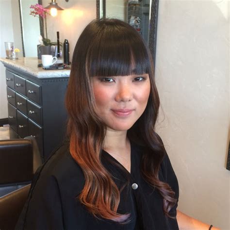 Love the silky smooth hair and the most flattering hairstyles of asian girls? Asian hair. Blunt bangs. Waves. (With images) | Asian hair ...