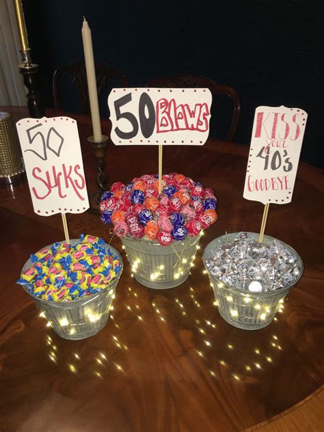 Presents which will surprise birthday people. 50th Birthday Centerpieces | Surprise 50th birthday party ...