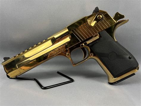 Magnum Research Desert Eagle Titanium Gold Magnum Pistol Supreme Arms