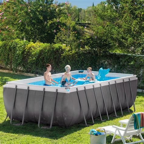 You can choose the mode from the beginning. Intex 18' x 9' x 52" Rectangular Ultra Frame Pool with ...