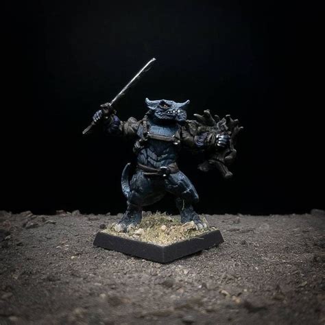 Dungeons And Dragons Dnd Painted Miniature Dragonborn Roguefighter