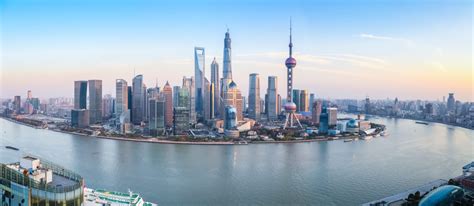 Shanghai Skyline Panoramic View Seiml