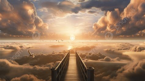 천국으로가는 길 천국 꿈 푸른 하늘 흰 구름 광고 배경 혈통 천국 꿈 배경 일러스트 및 사진 무료 다운로드 Pngtree
