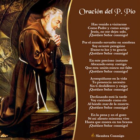 San Pío De Pietrelcina Padre Pio Oracion Libro De Oraciones Oración