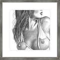 Original Pencil Drawing Nude Woman Olgabell Ca Canvas Print
