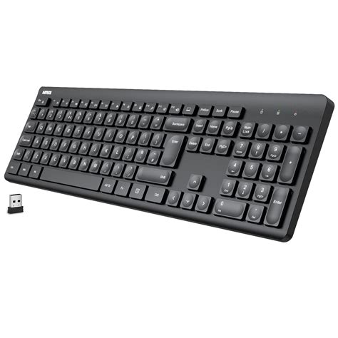 Buy Arteck 24g Wireless Keyboard Ultra Slim Full Size Keyboard With