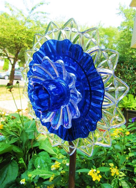 Glass Garden Art For Sale Glass Garden Yard Art Sculpture Totem Springtime By Shop For