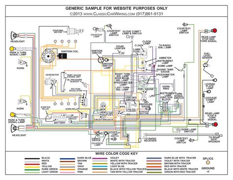 1950 1951 Mercury Color Wiring Diagram - ClassicCarWiring