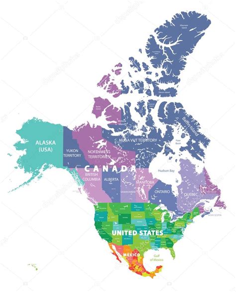 Arriba Foto Mapa De Canada Estados Unidos Y Mexico Mirada Tensa