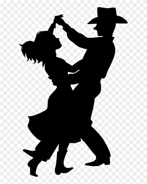 Line Dancing Silhouette Country Dance Clip Art Clipart Transparent