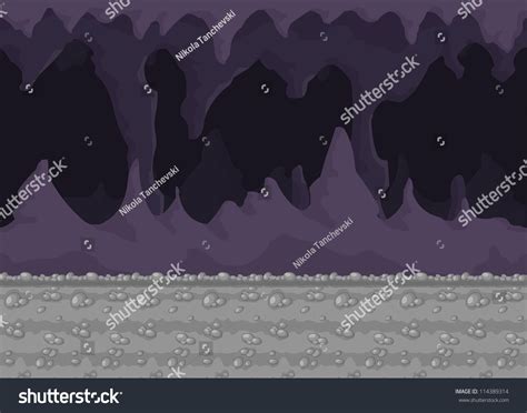 Dark Cave Stock Vector Illustration 114389314 Shutterstock