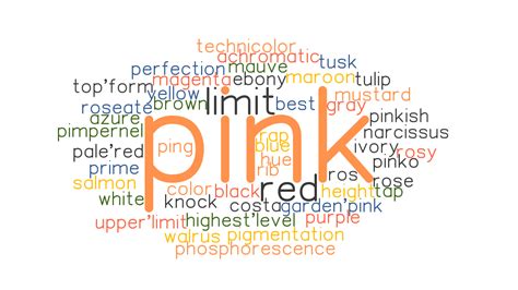 Otherwise, we sound stuffy and like an annoying future colleague. PINK: Synonyms and Related Words. What is Another Word for ...
