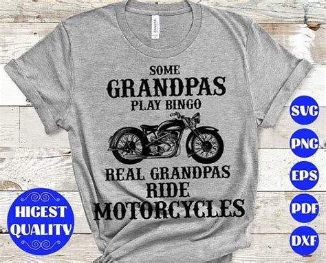 Some Grandpas Play Bingo Real Grandpas Ride Motorcycles Svgsome