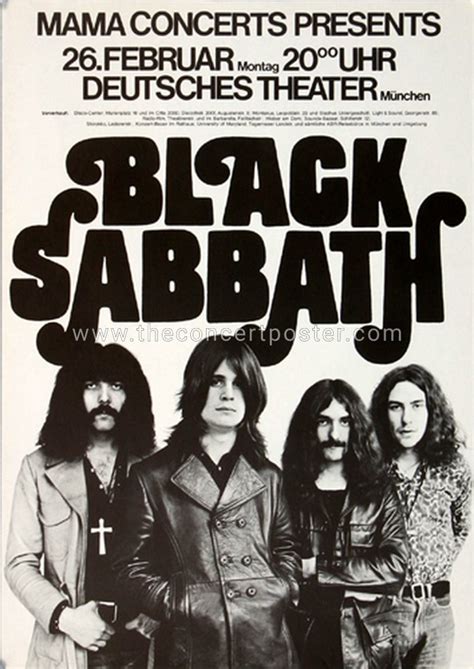 E metallica master of puppets heavy metal rock music poster 24 x 36 inches (24x36 unframed poster) Black Sabbath 1973 tour posters - Fonts In Use
