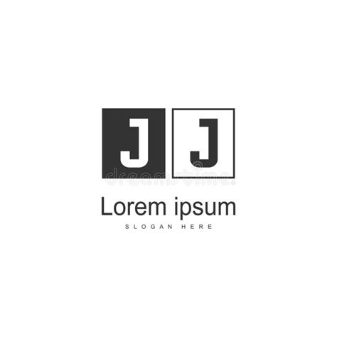 Initial Jj Logo Template With Modern Frame Minimalist Jj Letter Logo