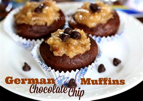 All you need is a lil' milk and a box of martha white® chocolate chip muffin mix to make delicious treats in minutes. German Chocolate Chip Muffins - The Country Cook