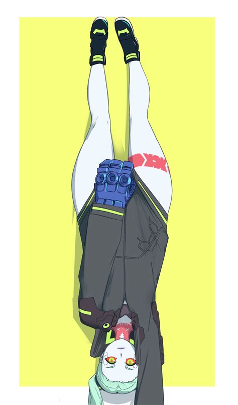 Safebooru 1girl Absurdres Body Markings Breasts Closed Mouth Colored Sclera Cyberpunk Series