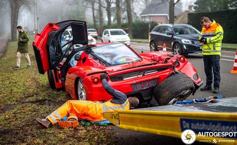Ferrari Enzo Crashed And Badly Damaged In The Netherlands