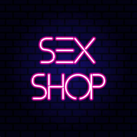 sex shop neon sign on the brick wall vector illustration 5749258 vector art at vecteezy