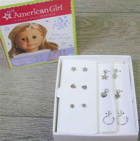 New American Girl Classic Silver Tone Dolls Earrings Mix And Match 6