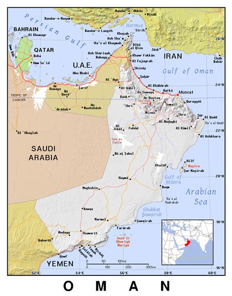 Maps Of Oman Detailed Map Of Oman In English Tourist Map Of Oman