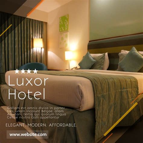 Copy Of Modern Simple Hotel Advertisement Design Temp Postermywall