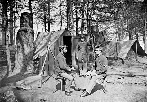 The civil war in the united states began in 1861, after decades of simmering tensions between the war between the states, as the civil war was also known, ended in confederate surrender in 1865. The Chubachus Library of Photographic History: Two Portraits of Union Soldiers Posing in Front ...