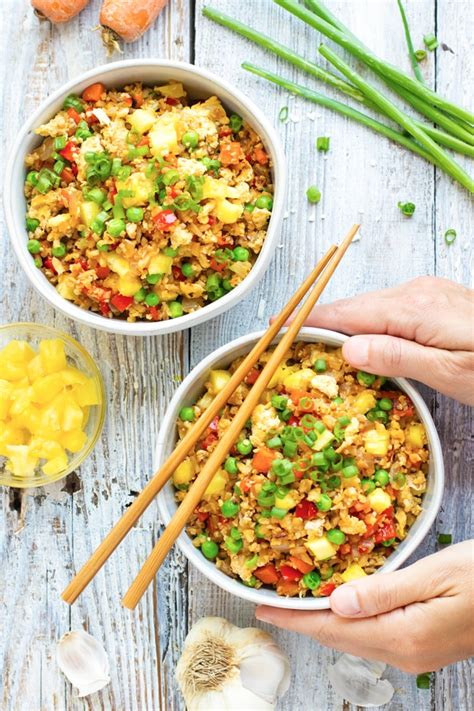 Maybe if you only use a bit? Pineapple Cauliflower Fried Rice | In Under 30 Minutes!