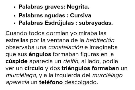 Parrafo Texto Con Palabras Agudas Graves Y Esdrujulas Michelle Hot