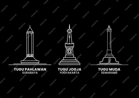 Icono De La Ciudad Monumento En Indonesia Tugu Pahlawan Tugu Jogja