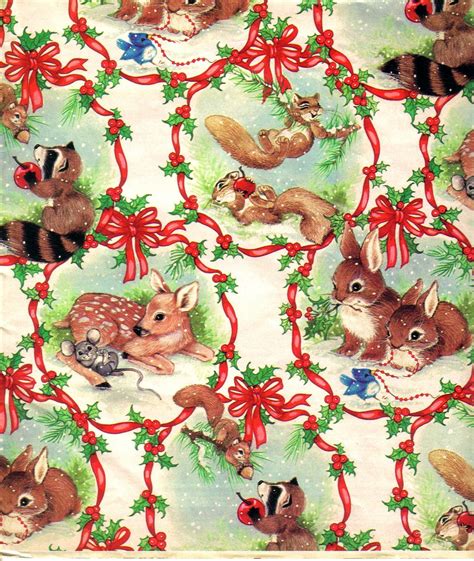 Vintage T Wrap Wrapping Paper Christmas T Retro Wrap Holiday