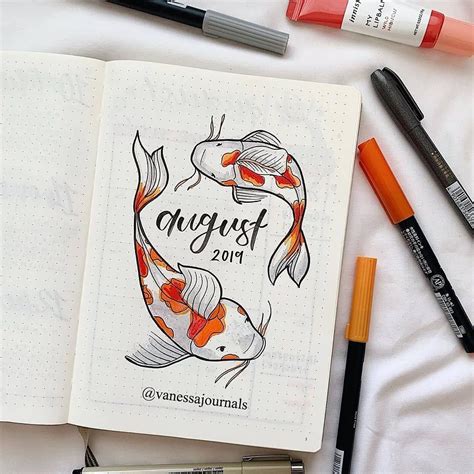 Koi 🐟 Theme Collection Do You Have Pet Fish Credi Bullet Journal